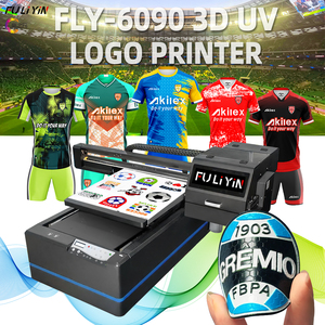 Imprimante à plat UV6090 pour l'impression de logos 3D et d'étiquettes en relief sur les maillots de football et les vêtements de sport - Product Image 1