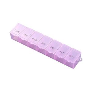 Pilulier transparent portable avec 7 compartiments pour recharges individuelles de pilules, rappel quotidien des médicaments, pilulier en plastique, disponible - Product Image 5