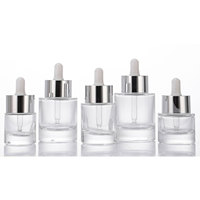 Vente en gros de flacons en verre pour huiles essentielles de 15 ml, 20 ml, 30 ml, 50 ml, impression personnalisée du logo et de la couleur disponible, ajustement universel pour les vaporisateurs