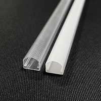Diffuseur de lumière rigide pour bande LED, boîtier isolé, ignifuge, transmission uniforme de la lumière, compatible avec les bandes LED rigides de 12 mm