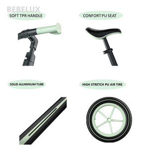 Bicicleta de Equilibrio <span class=keywords><strong>Bebelux</strong></span> para Niños de 2 a 6 Años, Bicicleta de 3 Ruedas sin Pedales, Bicicleta de Equilibrio para Bebés con Manillar Ajustable, Juguete para Montar con Ruedas de 12 Pulgadas - Product Image 5