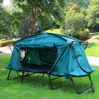 Lit de camp double portable, imperméable, pour le camping en famille en plein air, fourni directement par l'usine chinoise