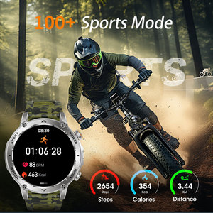 Nuovo <span class=keywords><strong>Smartwatch</strong></span> AK118 1400mAh Orologio Sportivo da Uomo IP68 Impermeabile Torcia LED Monitoraggio Sonno Frequenza Cardiaca Ossigeno nel Sangue Chiamate BT - Product Image 6