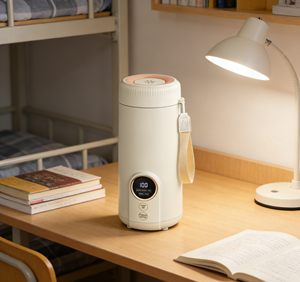 Bouilloire électrique <span class=keywords><strong>portable</strong></span> 220V à chauffage rapide, contrôle numérique, 400W, 550ML, en acier inoxydable, isolée, arrêt automatique - Product Image 1