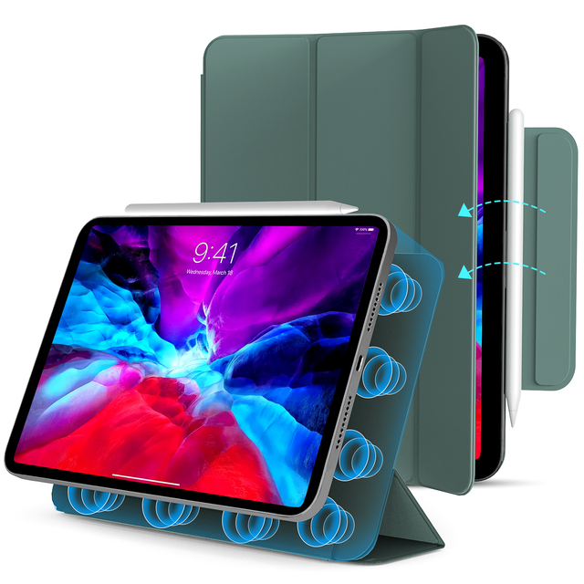 IOT New Multi-Angle Adjustable iPad Case Magnetic Double-Sided Clamp iPad Case for iPad Pro 11 Inch 2025