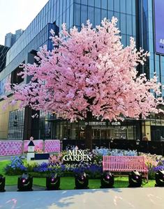 Grand arbre fleuri japonais artificiel, <span class=keywords><strong>cerisier</strong></span> en fleurs, résistant à l'eau, écologique, pour la décoration de mariage - Product Image 4