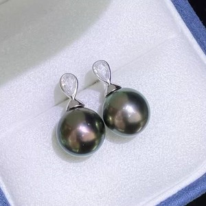 ต่างหูเงินแท้ S925 รุ่น 22618 สำหรับประดับมุก DIY ต่างหูแฟชั่นประดับเพชรเม็ดเดี่ยว ขนาด 9-12 มม. ตัวเรือนเปล่าสำหรับต่างหู - Product Image 4