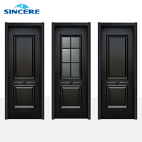 Porte intérieure moderne à rainures, âme en bois, isolation phonique, porte de chambre, taille personnalisée, portes intérieures durables pour la maison