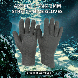 Gants de plongée en néoprène extensibles et ajustables, antidérapants, avec motif en caoutchouc, pour la pêche sous-marine, le surf et la photographie - Product Image 6