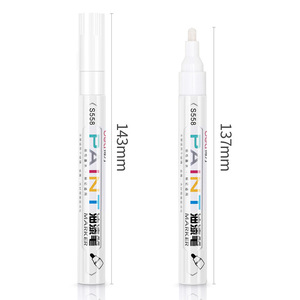 Deli Fiber Tip Marker Pen Permanent Ink Oil Based <b>Waterproof</b> Car <b>Paint</b> Repair Tire DIY Graffiti Pen S558 - Product Image 3