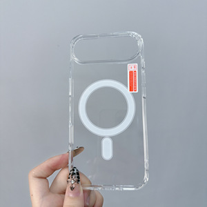 Nouvelle coque transparente magnétique résistante de haute qualité pour <span class=keywords><strong>iPhone</strong></span> série 17, en acrylique. - Product Image 1