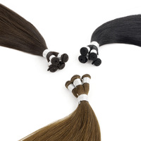 Extensiones de Cabello Humano de 20 Pulgadas, Tejidas a Mano, Sin Costuras, 100% Cabello Remy de Primera Calidad, Trama Invisible, Listas para Enviar