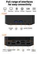 Mini PC Gamer Compact Intel UHD Graphics DDR4, Mini PC de Jeu Windows 11, Mini PC de Bureau pour Gamers