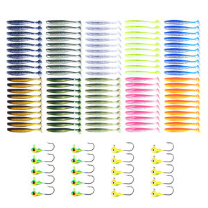 TOPIND balıkçılık yumuşak cazibesi 5/7/<span class=keywords><strong>9</strong></span> cm plastik T kuyruk yem - Product Image 3