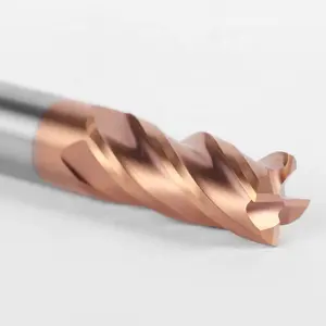 HRC55 HRC60 2/4 Flute Fresas Square CNC Endmill Tool Milling Cutter Flat Solid Tungsten Carbide End Mill For Die Steel