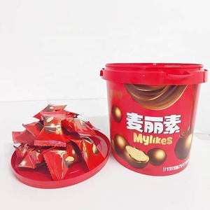 Snacks de Chocolate Sólido Personalizados al por Mayor, 128G/Frasco, con Mermelada y Centro Crujiente de Caramelo, Bola de Chocolate con Leche Compuesto - Product Image 2