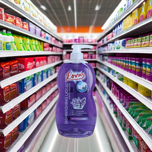 น้ำยาล้างจานโลวาส 1 ลิตร สูตรเข้มข้น กลิ่นลาเวนเดอร์ - Product Image 1