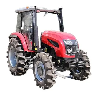 Traktor bekas massey ferguson 120HP 4WD, mesin pertanian traktor kompak roda pertanian orchard MF290 MF385