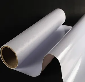 2024 kustom iklan luar ruangan kain jaring pvc vinil cetak cetakan spanduk untuk promosi panaflex gulungan pvc spanduk fleksibel