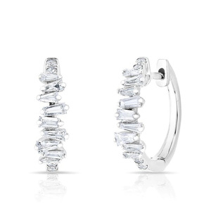 Half Pave Ear <b>Cuff</b> for Women Minimalist Fashion Ear Jewelry Daily Wear - Product Image 6