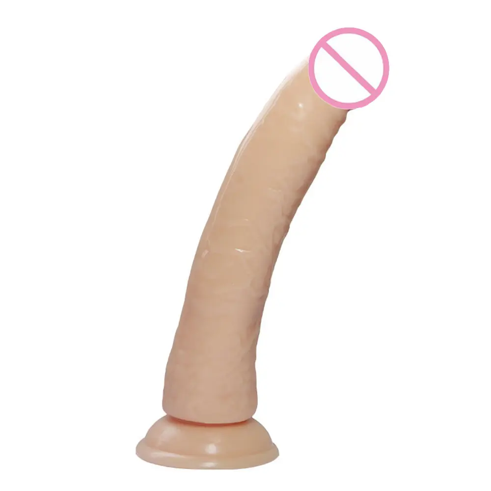 Consoladores grandes para mujer, juguete sexual de 8 pulgadas, consolador masculino enorme, pene de plástico artificial realista, pene grande, juguetes para adultos