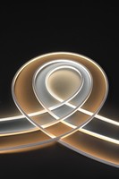 Gloriva - Tira de Luz LED de Neón de Silicona Ahumada Anti-Amarillamiento de 8x8 mm, IP65, 12 V CC, 10 W/m, Ra80, 50000 Horas de Duración, Resistente a la Intemperie, Flexible