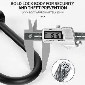 Clé de sécurité robuste vélo <span class=keywords><strong>U</strong></span> serrure moto Scooter électrique vélo <span class=keywords><strong>antivol</strong></span> serrure avec <span class=keywords><strong>support</strong></span> - Product Image 5