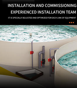 مقشدة بروتينية متكاملة لمعالجة المياه ، فلتر آلي للأسطوانة ، خزان بركة السمك ، نظام إعادة تدوير الاستزراع المائي - Product Image 4