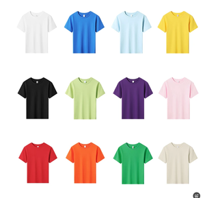 T-shirt d'été à col rond brodé personnalisé pour garçons et filles, en coton tricoté 180g, coupe oversize, manches courtes, imprimé, vêtements pour hommes - Product Image 6