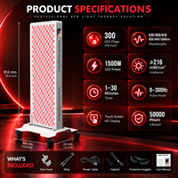 APTREDLIGHT Panneau de luminothérapie LED à double puce, lumière rouge 630/660/810/850/940/1060nm, panneau de lumière infrarouge pour le soin de la peau du corps et du visage