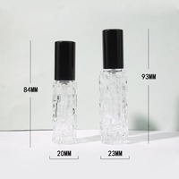 Flacon pulvérisateur de parfum en verre 5ml/10ml, rechargeable, vide, avec pompe, design courge amère, pour sérum de soin de la peau, vente en gros, Chine, sans bâtonnet