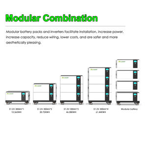 Batteries solaires de stockage d'énergie domestique au lithium-ion, pack de 15 kWh, 30 kWh, 60 kWh, 100 kWh, modèle empilable, batterie LiFePO4 51,2 V 300 Ah - Product Image 2