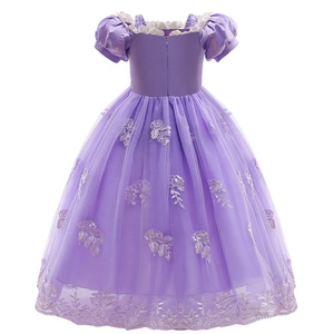 Nouveaux costumes de télévision et de cinéma transfrontaliers, vêtements d'Halloween, cosplay, robe de <span class=keywords><strong>Raiponce</strong></span>, robes de princesse pour enfants - Product Image 3