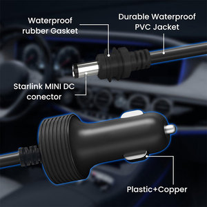 3M/10ft Starlink Mini 100W 3in1 Power Cord Car Charger DC + Loại C Để DC Tương Thích Mini Cáp Cáp Dữ Liệu - Product Image 6