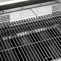 Barbecue à gaz encastrable 6 brûleurs en acier inoxydable pour cuisine extérieure