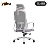 Chaise de bureau ergonomique élégante avec dossier en maille, directement de l'usine, idéale pour le bureau et les études