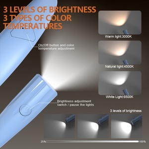 Wholesale <b>LED</b> Flexible Neck Reading Light Book Light 3 Colors & 3 Brightness Levels for Comfortable Reading & Knitting in <b>Bed</b> - Product Image 2