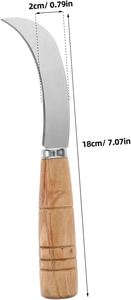 <b>Kitchen</b> <b>Gadget</b> Multipurpose Wooden Handle Fruit Cutting <b>Tool</b> Automatic Pineapple Cutter Stainless Steel Fruit Knife Eco-Friendly - Product Image 2