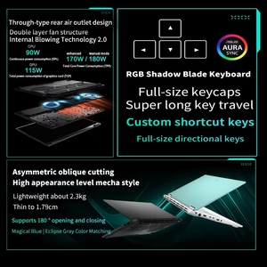 Tianxuan6pro โน้ตบุ๊กเกมมิ่งรุ่นใหม่ Core Ultra9 แรม 32GB SSD 1TB ตัวเครื่องโลหะ ภาษาอังกฤษ หน้าจอ 16 นิ้ว ความละเอียด 2.5K 165Hz การ์ดจอ RTX5060 11 สำหรับเล่นเกม - Product Image 5
