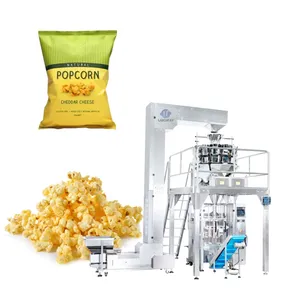 Mesin pengepakan timbangan vertikal otomatis untuk mesin pengepakan Popcorn Lollypop mesin pengepakan balon