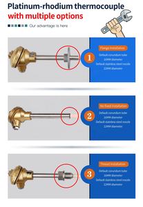 เทอร์โมคัปเปิลประเภทประเภทเทอร์โมคัปเปิลสำหรับท่อไอเสียเซ็นเซอร์อุณหภูมิ - Product Image 3