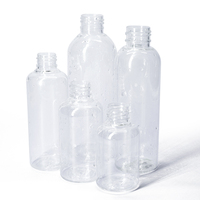 Liquide de distribution transparent épaule ronde 30ml 50ml 60ml 100ml 120ml 2 Oz 4oz pompe en plastique Fine brume Spray Pet Squirt Bottle