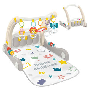 <span class=keywords><strong>Gimnasio</strong></span> de Desarrollo para Bebés 2 en 1: Andador y Tapete Musical con Piano y Juguetes Colgantes, Plástico ABS Seguro, Promueve Habilidades Motoras, 0-24 Meses - Product Image 4
