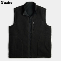 Veste coupe-vent d'extérieur pour homme, veste en polaire chaude, veste double couche réversible, softshell, polaire, gilet d'hiver pour homme
