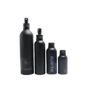 matte black Perfume Use Black Aluminum Spray Bottle with sprayer 30ml-10000ml For Cosmetics AB-19AN
