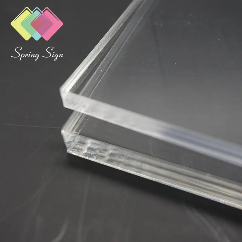 Placa de plástico acrílico para empresa, painel de vidro plexi, folha de plástico acrílico de 8 mm, placa pmma