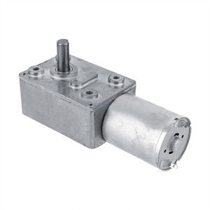Hilitand DC Worm Gear Motor, DC 12V Gear Motor, 10W DC Micro Reducer