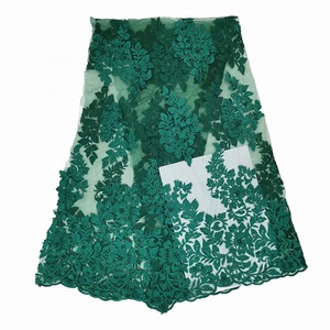 Đơn Giản Đôi Biên Giới Định Vị Hoa Pháp Thêu Vải Ren Với Đá - Product Image 5