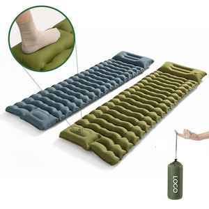 캠핑 및 야외용 현대식 접이식 에어 매트리스 펌프 휴대용 누수 방지 기능이 내장된 이중 경량 슬리핑 패드 - Product Image 3