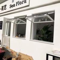 Ventanas Plegables de Aluminio Personalizadas de Fábrica Profesional para Gazebo de Jardín, Ventanas Bi-Plegables de Doble Acristalamiento